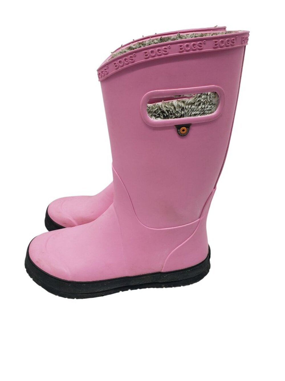BOGS Pink Girls Boots Fleece Lined Youth Kids Size 3